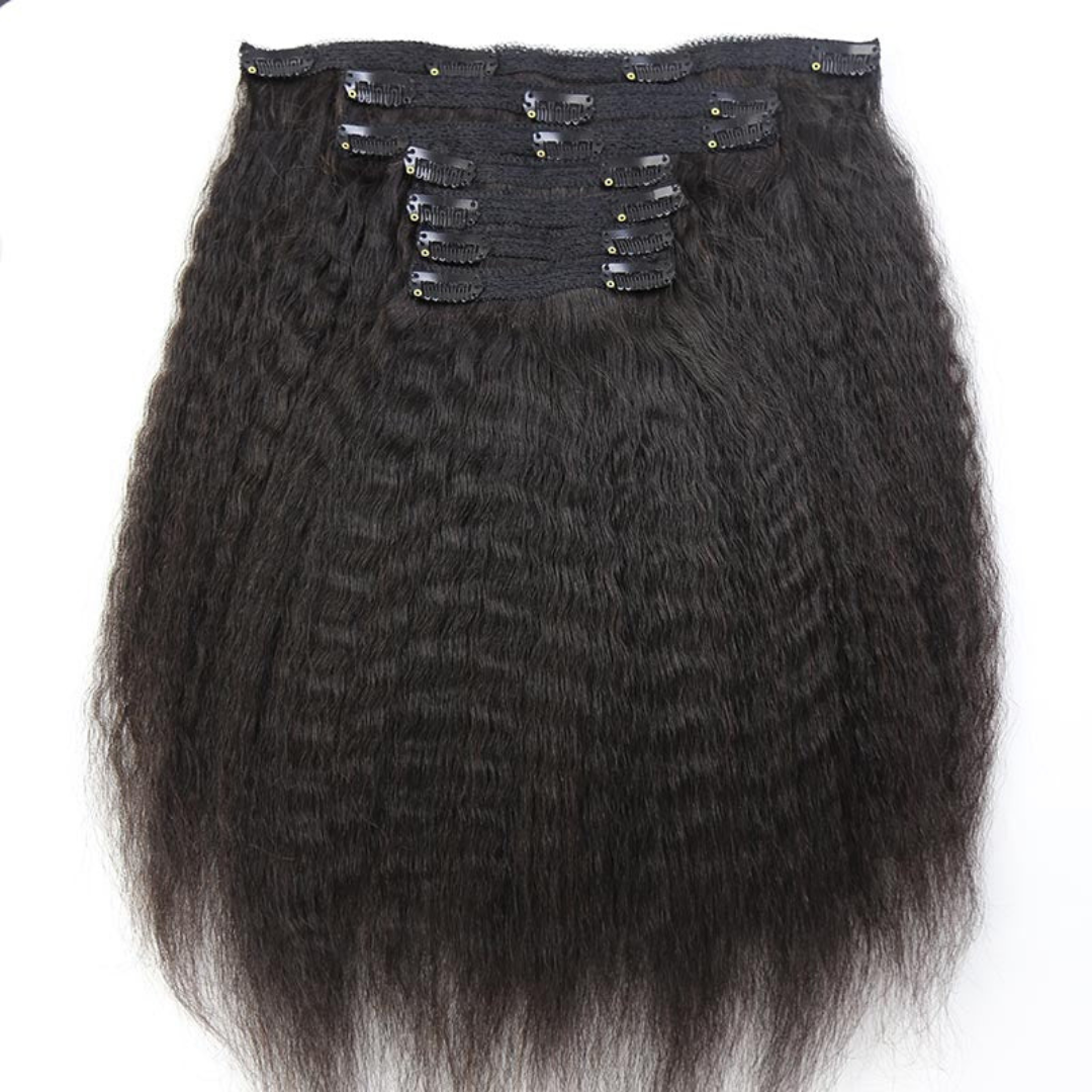 Kinky Straight Clip-In Extensions